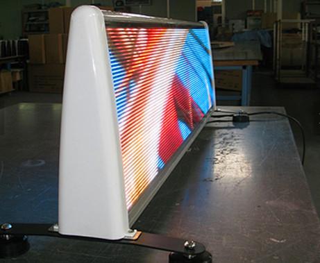 Quality High Resolution P5 LED Advertising Display , Taxi Top LED Screen for sale
