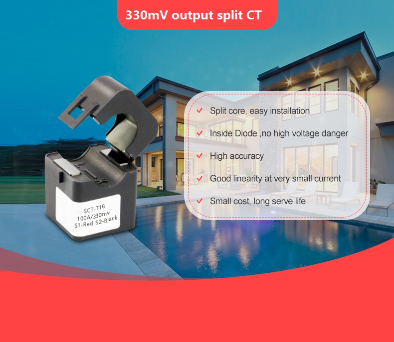SCT-T10/T16/T24/T50/T60 330mV Output Mini Split Core Current Transformer AUTOTRANSFORMER