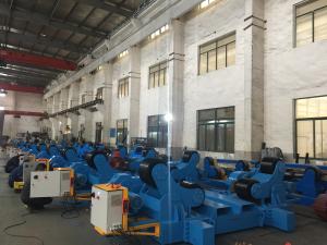 China Steel Pipe Welding Rotator Design Self Aligning Rubber Roller 120 Ton on sale