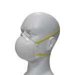 4 Layers EN149 Elastic Earloop Kn95 Disposable Medical Masks 13.5*13.5cm