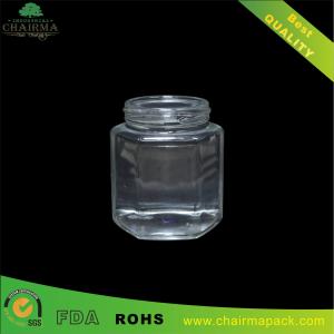 China 350ml hexagon glass storage jar on sale