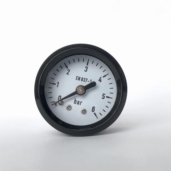 Quality Brass Wetted Utility Pressure Gauge 40mm 6 Bar Pneumatic Manometer Plastic Case for sale