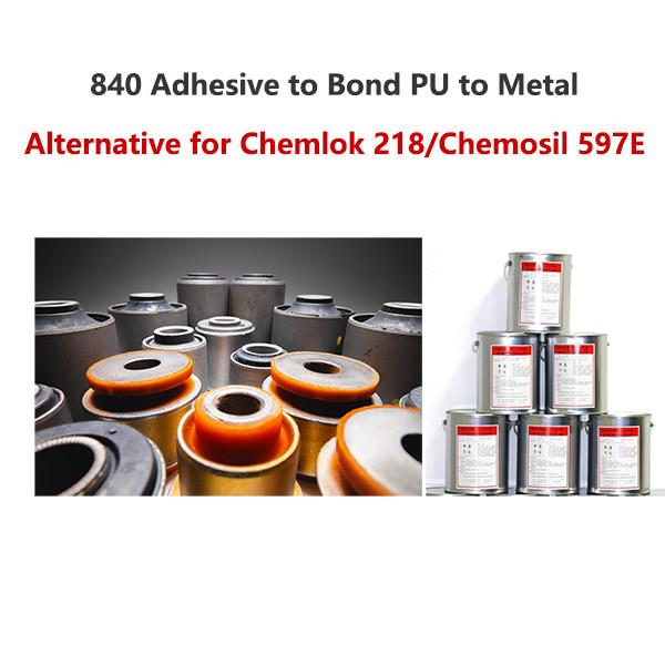 Quality 840 Adhesive to Bond PU to Metal Alternative for Chemlok 218 Chemosil 597E for sale