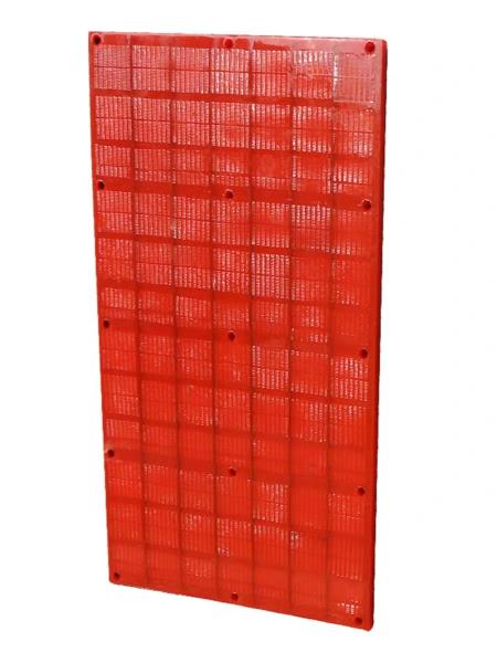 Quality Hardness 80A To 95A Polyurethane Screen Mesh Rubber Modular Screen Panel For Dewatering for sale