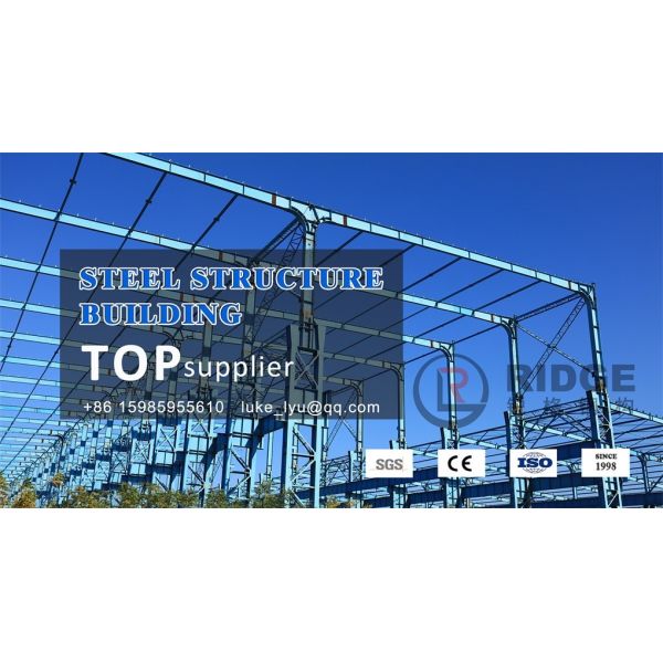 Portal Frame Steel Structure Workshop , Pre Engineering Steel Structure Factory Building