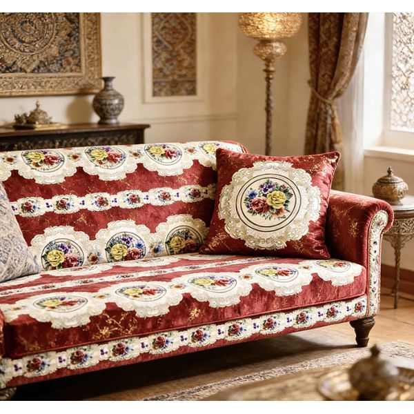 Middle Eastern Charm · A&B Panel Luxury Foil Print Sofa Fabric