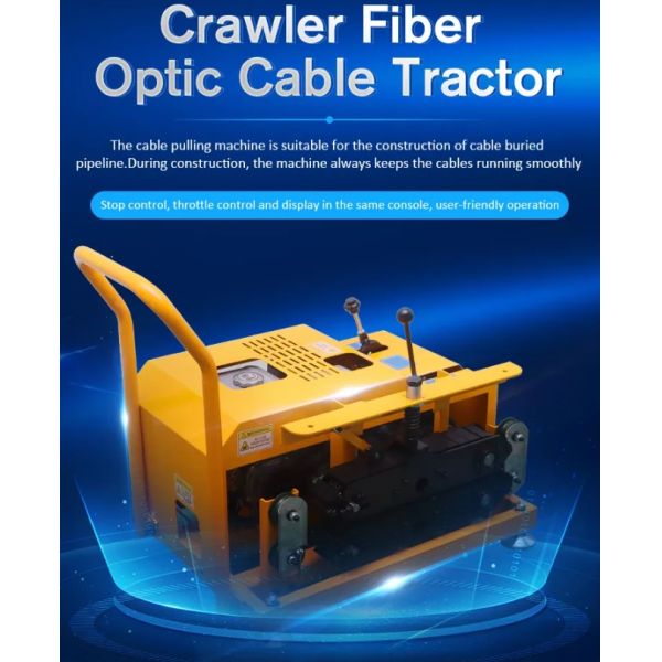 Optical Cable Blowing Machine , Orange Cable Pulling Machine For FTTH