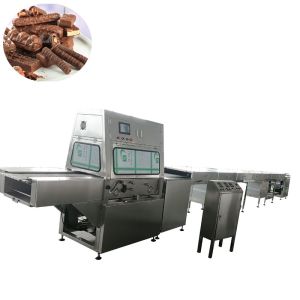 Buy cheap 400MM belt width industrial chocolate enrobing line for sales product