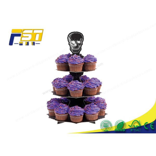 OEM ODM Cardboard Cake Display Stand Digital Printing Environmental Protection
