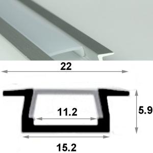 Buy cheap 8-10mm width PCB aluminum profile 3528 5050 5630 strip light U shape Al channel product