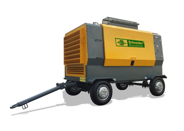 Quality 110KW Portable Screw Air Compressor , Portable Rotary Screw Compressor For Irrigation for sale