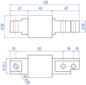 FXC Curved Beam Force Double Ended Shear Beam Load Cell