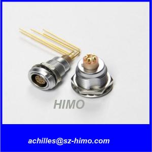 China promotion model 90 degree PCB pin 2 pin lemo panel mount connector solder terminal on sale