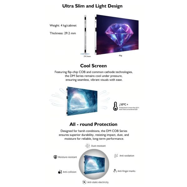 P1.25 led display COB LED Screen Indoor led display screen