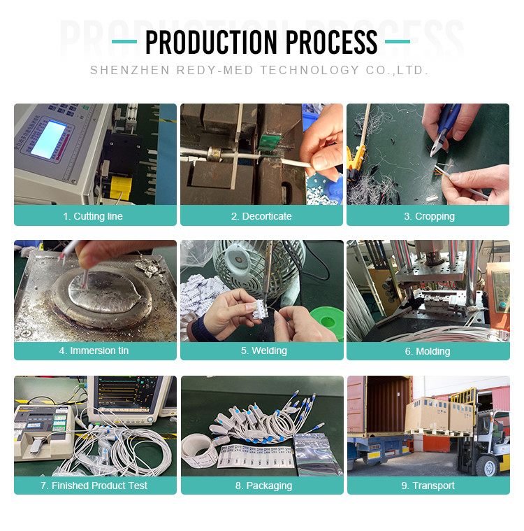 TPU Pediatric Monitor SPO2 Sensor DB Connector For Nellcor Patient