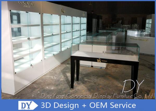 Quality Large Space Store Jewelry Display Cases / Jewellery Display Counter for sale