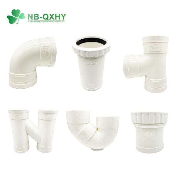 Pn16 Pressure Rating Round Head Code PVC Pipe Fitting for Water Drainage in Bathroom
