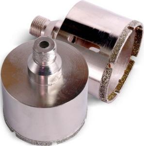 China Threaded Wet Diamond Core Drill Bits , Electroplating Diamond Drill Bit For Granite on sale
