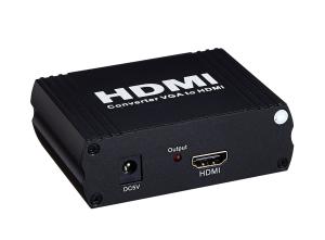 China VGA+R/L Radio to HDMI support up to 1080 Video Audio Converter HDMI Splitter on sale