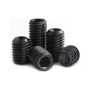 China DIN 916 Cup Point HDG Black Hex Socket Set Screws M1.4 M24 on sale