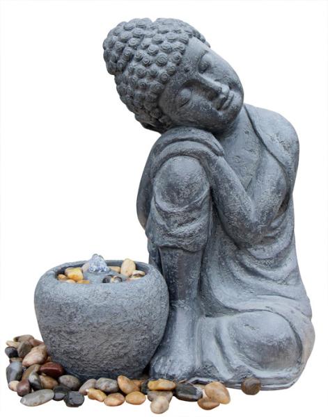 Quality Hand Holding Face To Have A Rest Buddha Water Fountain For Garden And Home for sale