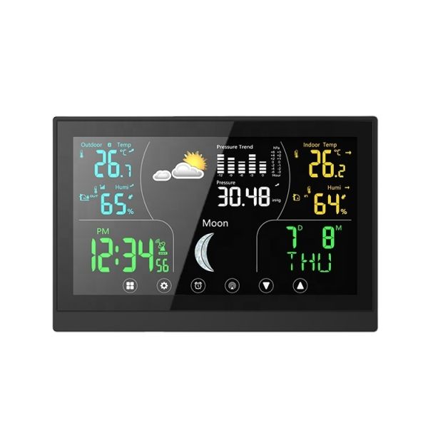 3 Channels Automatic Rain Gauge Station Compact Air Pressure Barometer Weather Station
