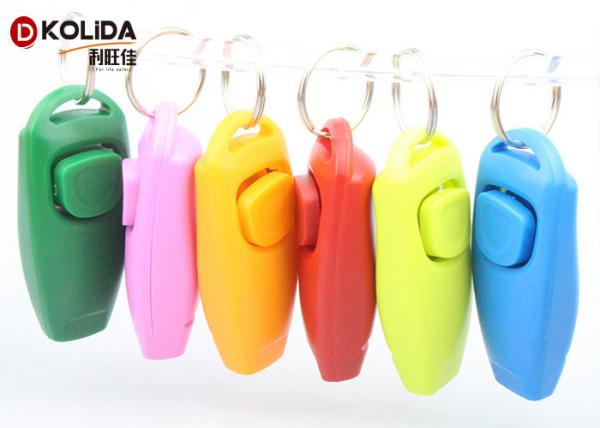 Quality Colorful ABS Pet Training Clicker Dog Training Products 73x23x21mm for sale