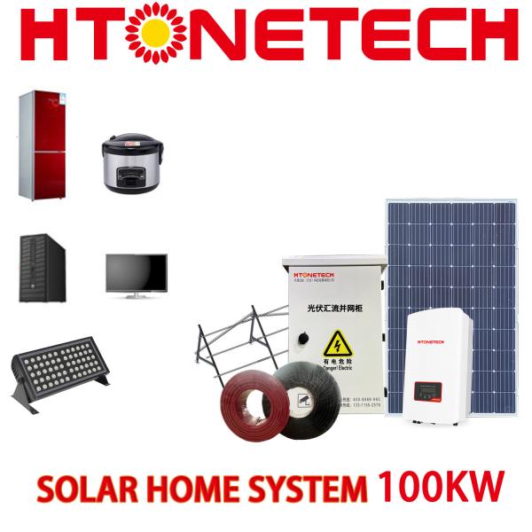 Quality Good Price Home 100kw Complete off Grid Solar Power Complete Inverter Generator Air Conditioner Panel S for sale