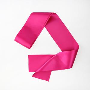 Rose Red Custom Made Sash Eco Friendly 100% Satin Material Customized Logo