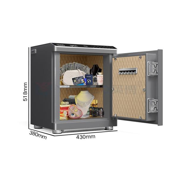 Quality Auto Open Smart Safe Box Solid Steel  For Home Security Biometric Safe for sale