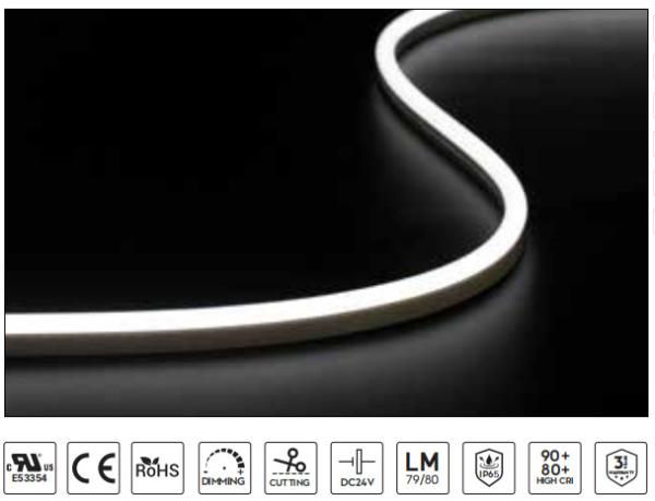 Quality Constant Voltage LED Neon Strip Side Bend Salt Resistant IP65 Waterproof Flex Led for sale