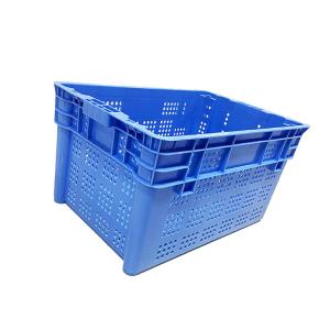 China Stackable Turnover Nestable Plastic Crate 600X400mm HDPE For Port on sale