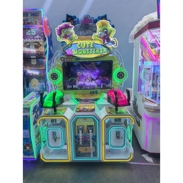 Defender Lottery Coin Operated Gun Shooting Game Monsters Ticket Redemption Machine