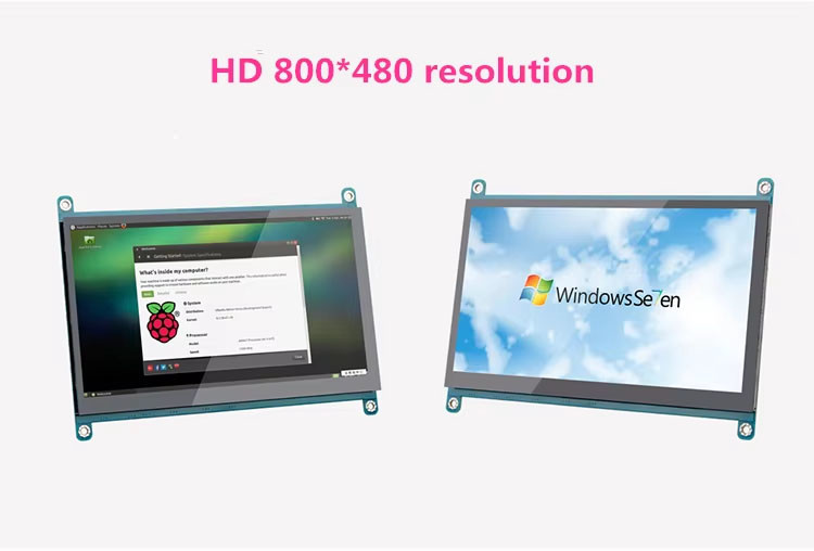 5 Inch 800x480 HDMI Touch TFT Display 400 Cd/M2 Raspberry Pi LCD Display