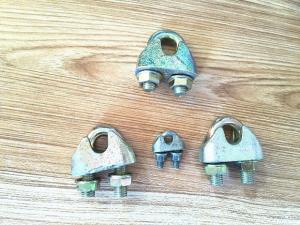 Various Color Rigging Hardware / Wire Rope Clips Zinc Galvanized Surface