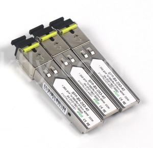 China 1.25G SFP BIDI Transceiver Tx1310/Rx1550nm 40KM SMF DDM LC SFP OPTICAL TRANSCEIVER MODULE on sale