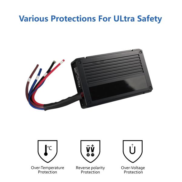 Lead Acid AGM GEL Smart Battery Charger DC Input And Solar Input RV Battery Charger