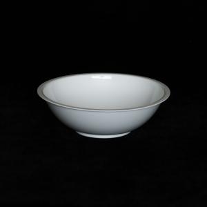 China 16Oz 490 Ml Disposable Plastic Soup Bowls White Plastic Bowls Flate Bottom on sale