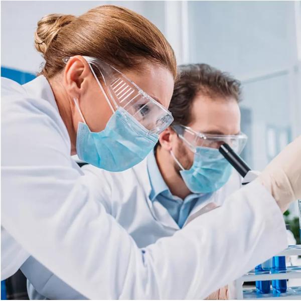 Virus protective transparent glass safety goggle medical anti saliva visor goggles