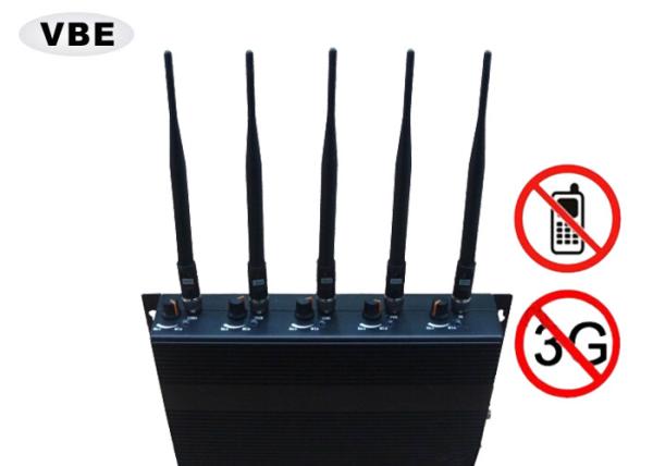 Quality Power Adjustable Cell Phone Signal Jammer High Security Relative Humility ≤90% for sale