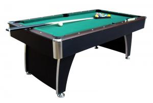 China Solid Wood American Pool Table , Indoor Pool Table With Conversion Top on sale