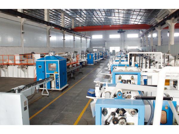 Quality 1200sheet/Min Embossing Bag Tissue Paper Machine V Fold for sale