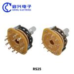 2pcs RS25 Potentiometer Rotary Band Switch 3 Pole 4 Position