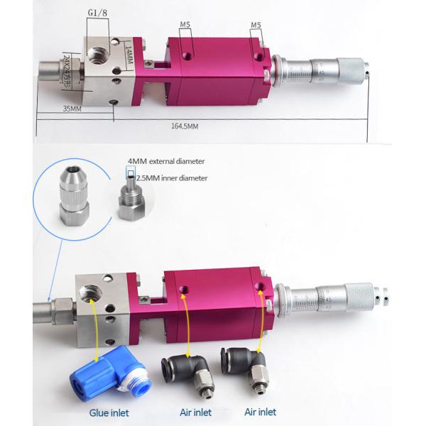 High Precision Glue Dispensing Valve Two Component / Bilateral Epoxy