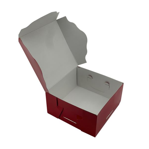Quality Custom Corrugated Shipping Boxes Takeaway Cake Box Recycle Semi Gloss Lamination for sale