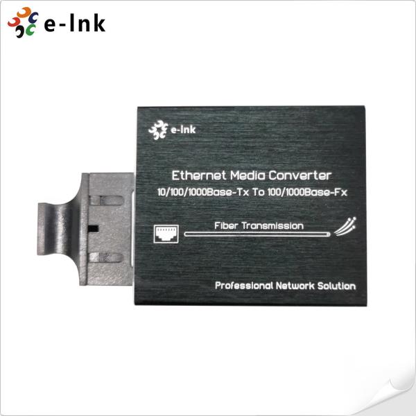 Quality SC Mini Optical Fiber Media Converter 10/100/1000Base-Tx To 100/1000Base-Fx for sale