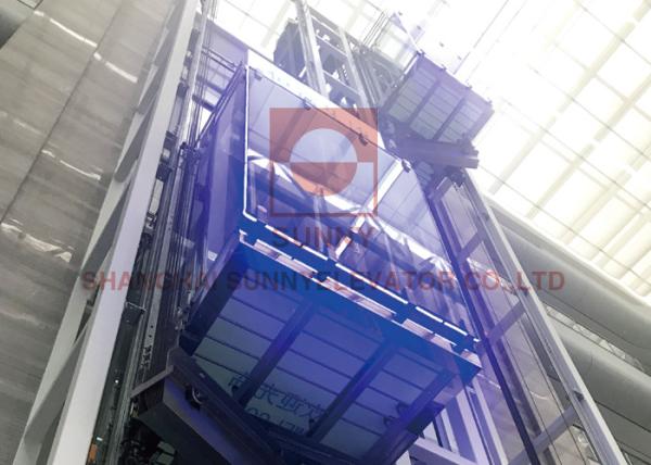 Quality Stainless Steel Passenger Panoramic Elevator Mirror Etching Unique Design for sale