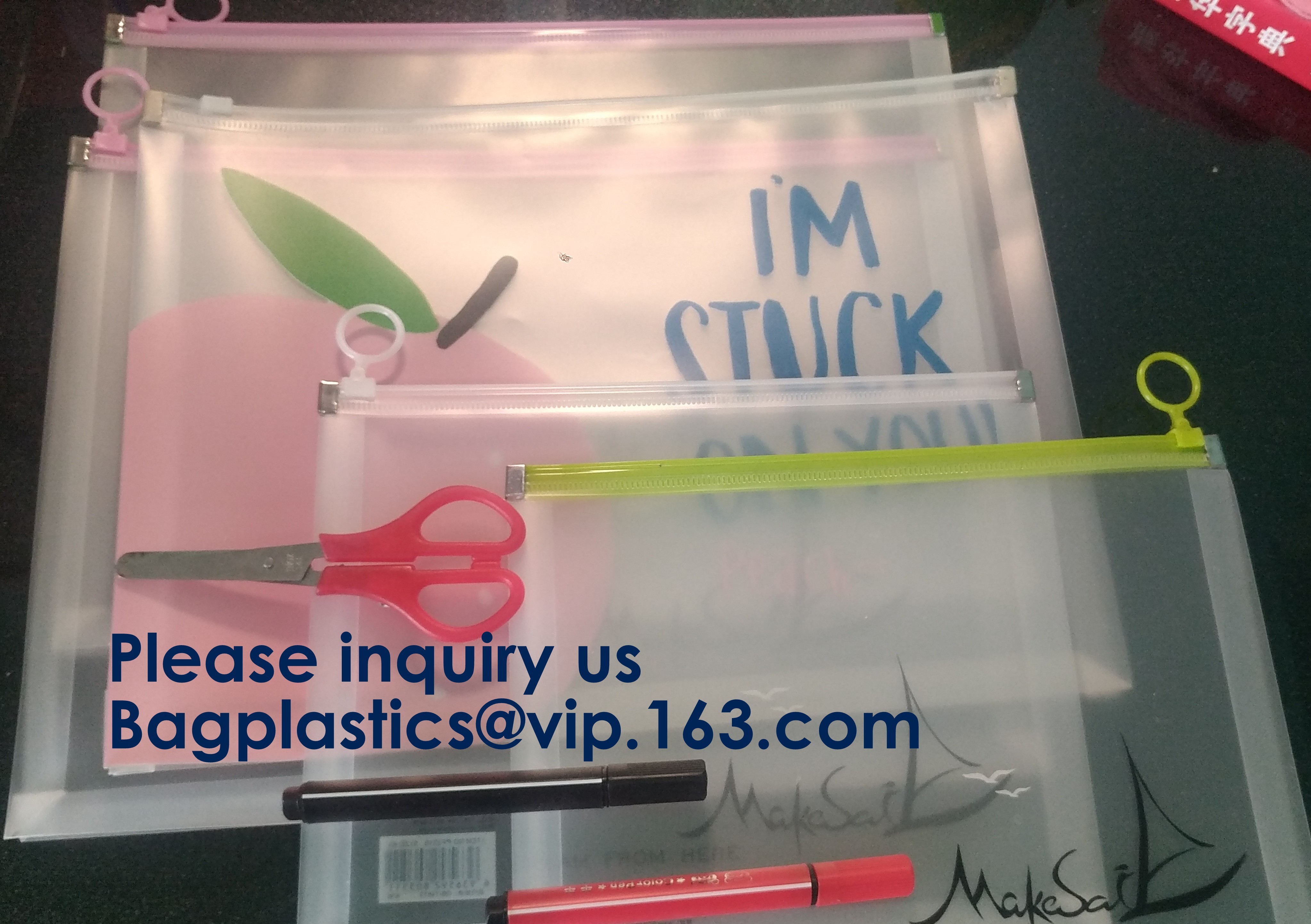 Waterproof Pp File Bag For School or Office,Document File Bag/Pp/Pvc Document File Bag,Students Learning Files Storage