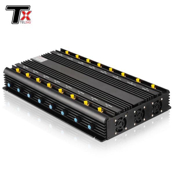 16 Way WiFi Signal Jammer Radius 5 - 40 Meter For Police Forces / Military