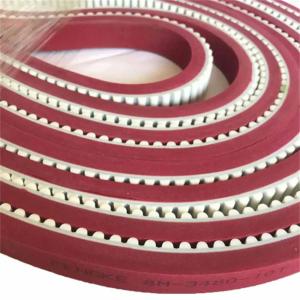 Buy cheap Synchronous Pu Timing Belt With Red Adhesive / Polyurethane Timing Belt product